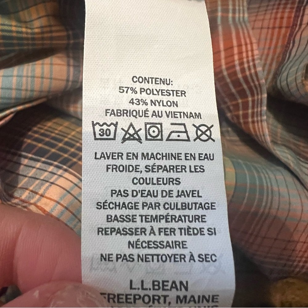 LL BEAN Men’s SunSmart Cool Weave Short Sleeve Shirt EUC - Picture 4 of 8